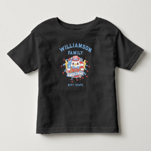 T-shirt Pour Les Tous Petits Personnalisé Nom de famille Ville État Lieu de nai