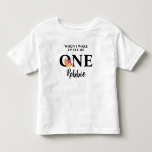T-shirt Pour Les Tous Petits Personnalisé Quand je me réveille je serai Un Ense