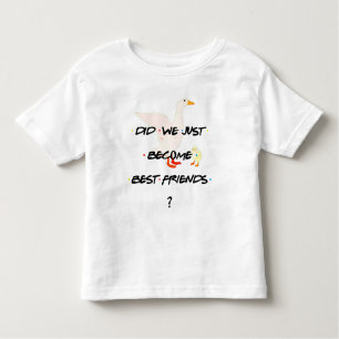 T-SHIRT POUR LES TOUS PETITS PERSONNALISÉ VIENT DE DEVENIR LA MEILLEURE FRIENDS