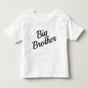 T-shirt Pour Les Tous Petits Personnaliser Big Brother Typographie Toddler T-sh