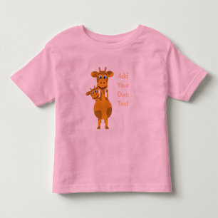 T-shirt Pour Les Tous Petits Personnaliser des girafes