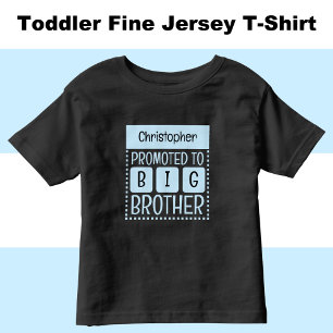 T-shirt Pour Les Tous Petits Personnaliser le nom grand frère bleu