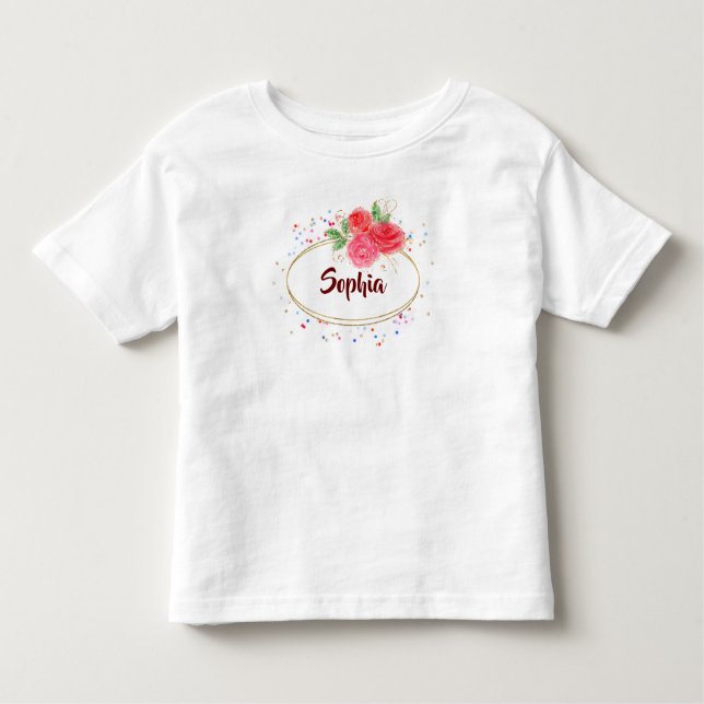 T-shirt Pour Les Tous Petits Personnaliser les enfants T-shirt, parties scintil (Devant)