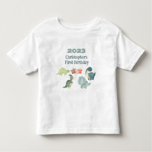 T-shirt Pour Les Tous Petits Personnaliser Nom Année Premier anniversaire Cute