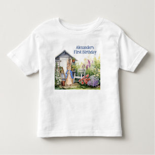 T-shirt Pour Les Tous Petits Personnaliser Rabbit Peter Premier Anniversaire No