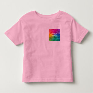 T-shirt Pour Les Tous Petits Personnaliser Tendance rose Deux Côtés Modèle Ajou