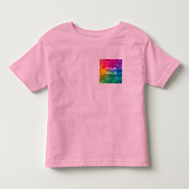 T-shirt Pour Les Tous Petits Personnaliser Tendance rose Deux Côtés Modèle Ajou (Devant)