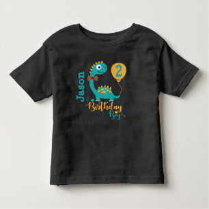 T-shirt Pour Les Tous Petits Personnaliser Votre Âge Dino Anniversaire Garçon