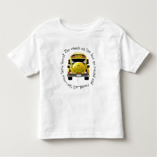 T-shirt Pour Les Tous Petits Personnalisez la chemise d'autobus scolaire de nom