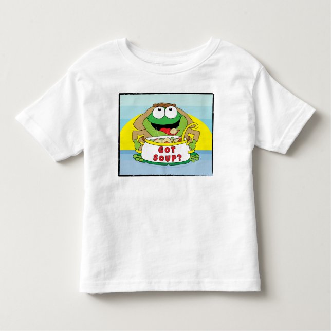 T-shirt Pour Les Tous Petits Pessin Toddler Shirt 2T-6T "Got Soup?" (Devant)