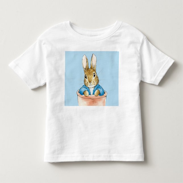 T-shirt Pour Les Tous Petits Peter Assis en pot Plante (Devant)