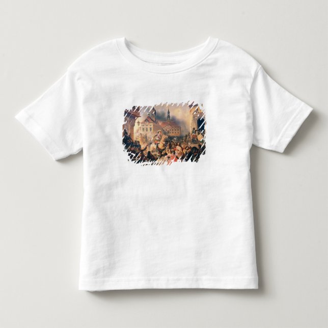 T-shirt Pour Les Tous Petits Peter le grand conquiert Narva en 1704, 1859 (Devant)