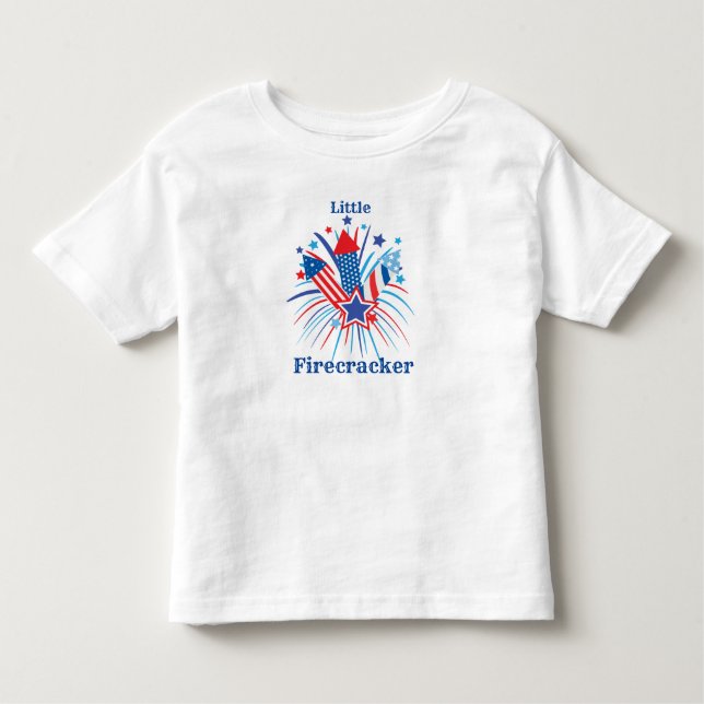 T-shirt Pour Les Tous Petits Petit 4 juillet (Devant)