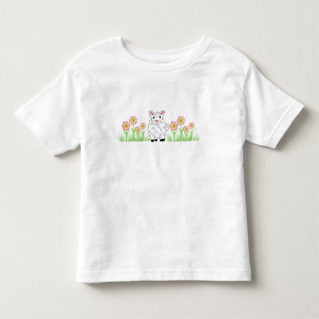 T-shirt Pour Les Tous Petits Petit agneau (Devant)