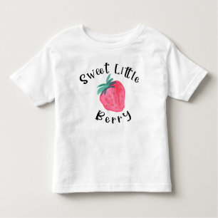 T-shirt Pour Les Tous Petits Petit Chandail doux fraise Berry Toddler