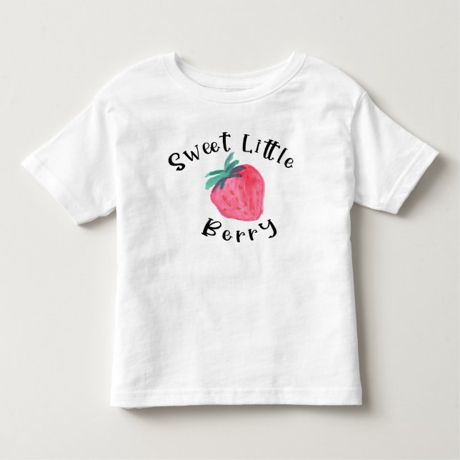 T-shirt Pour Les Tous Petits Petit Chandail doux fraise Berry Toddler (Devant)