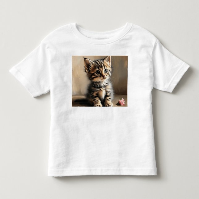 T-shirt Pour Les Tous Petits Petit chat (Devant)