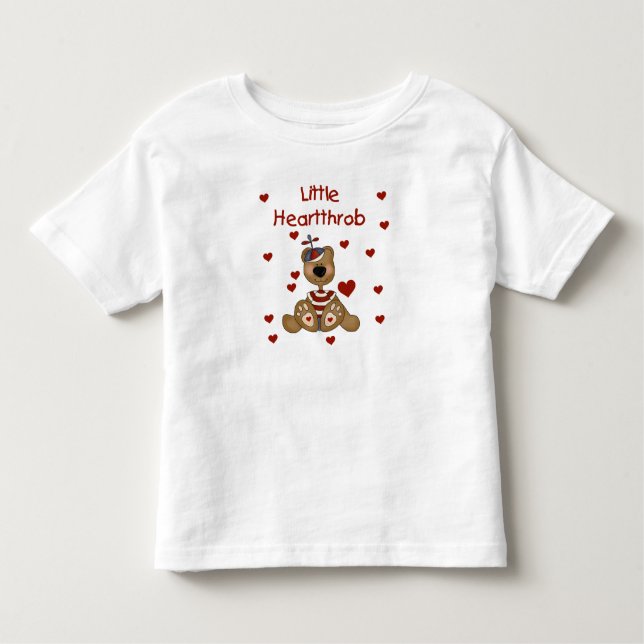 T-shirt Pour Les Tous Petits Petit Coeur Garçon Ours (Devant)