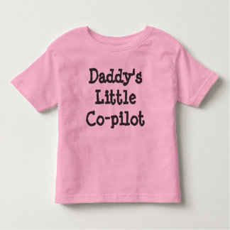 T-shirt Pour Les Tous Petits Petit copilote de papa (filles)