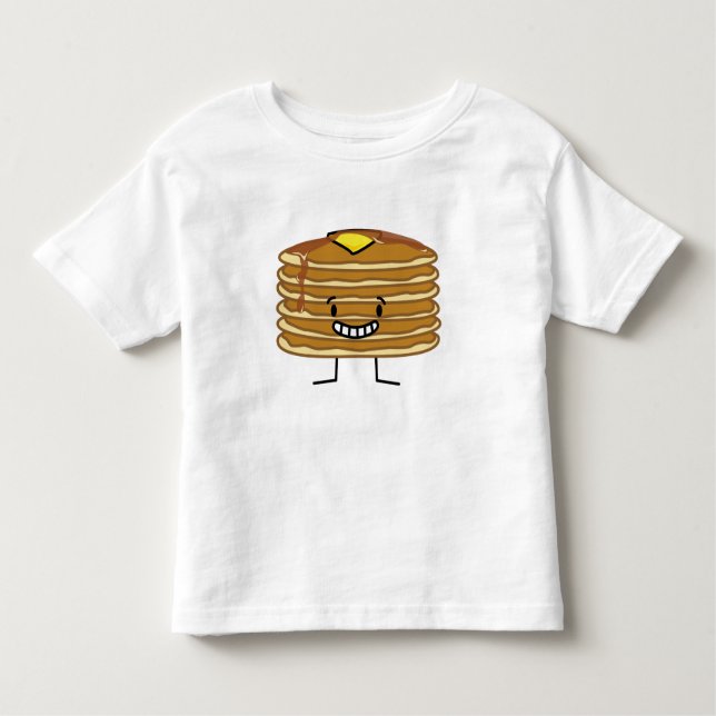 T-shirt Pour Les Tous Petits Petit déjeuner pelucheux de sirop de beurre de (Devant)