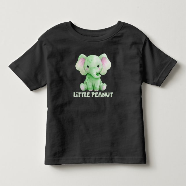 T-shirt Pour Les Tous Petits Petit Éléphant Bébé Cacahuète (Devant)