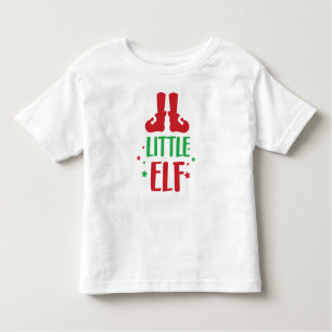 T-shirt Pour Les Tous Petits Petit Elfe, Chaussures Elfe, Étoiles, Noël, Noël
