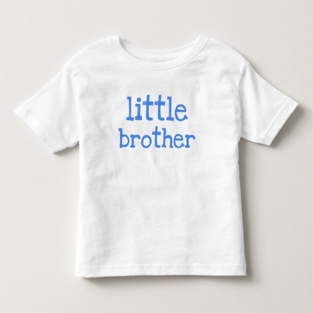 T-shirt Pour Les Tous Petits Petit frère de texte bleu (Devant)