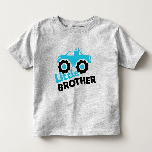 T-shirt Pour Les Tous Petits Petit frère Monster Truck (Devant)