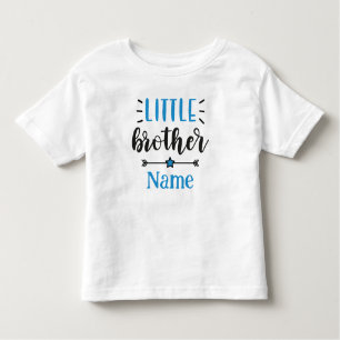 T-shirt Pour Les Tous Petits Petit Frère Nom personnalisé mignon