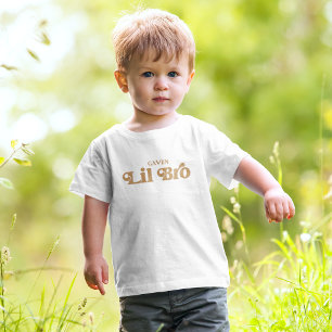 T-shirt Pour Les Tous Petits Petit Frère Personnalisé Grossesse Révéler Garçon