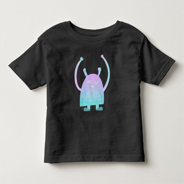 T-shirt Pour Les Tous Petits Petit Monstre Bleu (Devant)