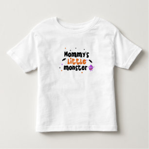 T-shirt Pour Les Tous Petits Petit monstre mignon de maman Halloween