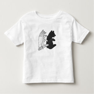 T-shirt Pour Les Tous Petits Petit ours Ours Silhouette Main
