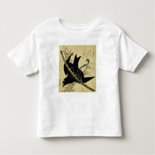 T-shirt Pour Les Tous Petits Petit Raven avec l'épée de clan de Minamoto