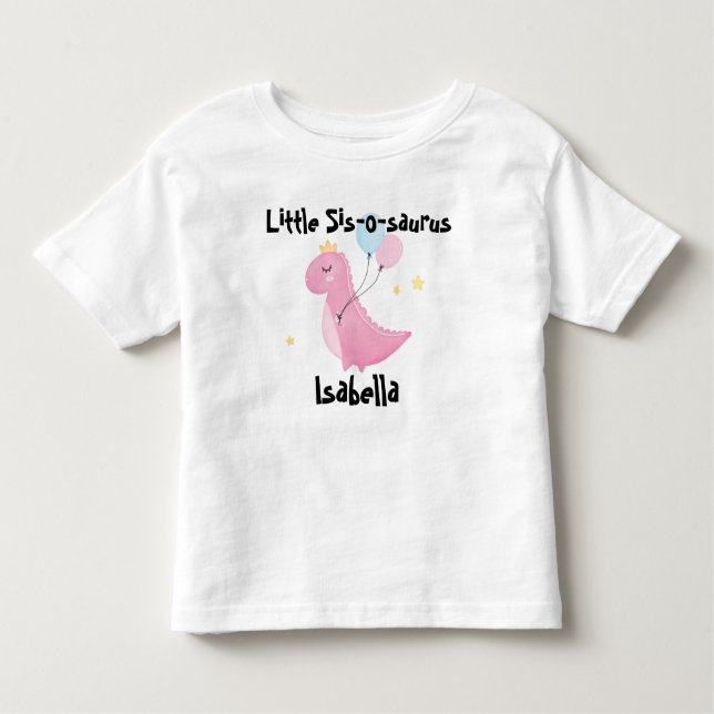 T-shirt Pour Les Tous Petits Petit Sis-o-saurus (Devant)