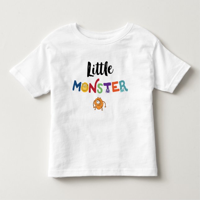 T-shirt Pour Les Tous Petits Petite chemise d'anniversaire de monstre (Devant)
