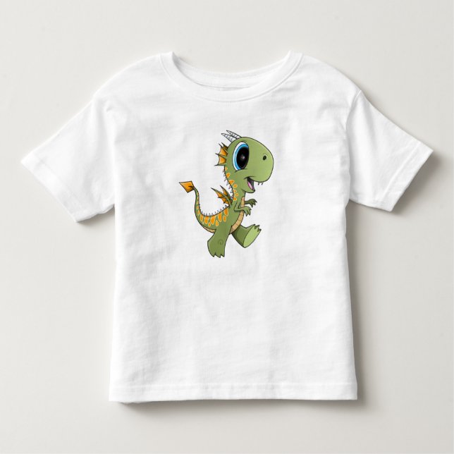 T-shirt Pour Les Tous Petits Petite chemise mignonne de dragon (Devant)