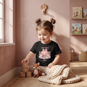 T-shirt Pour Les Tous Petits Petite Citrouille Personnalisée Pinkoween Bébé Aqu