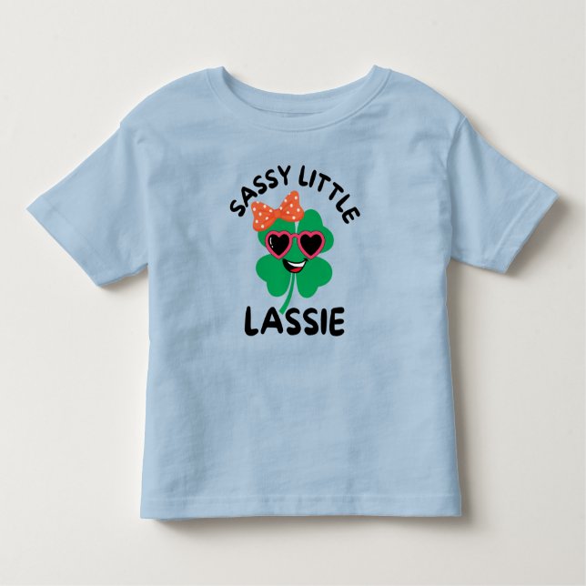 T-shirt Pour Les Tous Petits Petite Coquine : Bébés Filles pour la Saint-Patric (Devant)