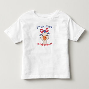 T-shirt Pour Les Tous Petits Petite Demoiselle Indépendante Oie Avec Noeud Patr