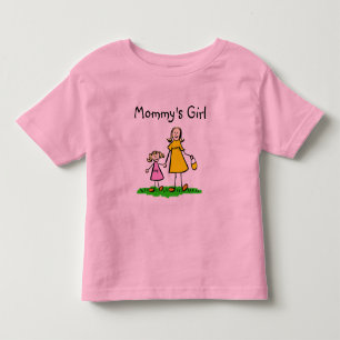 T-shirt Pour Les Tous Petits Petite fille de maman personnages de famille Chemi