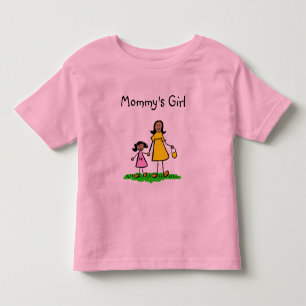 T-shirt Pour Les Tous Petits Petite fille de maman personnages de famille Chemi