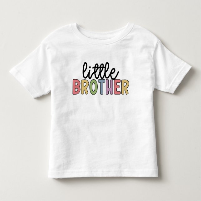 T-shirt Pour Les Tous Petits Petite Frère Mignonne Matching Frères (Devant)