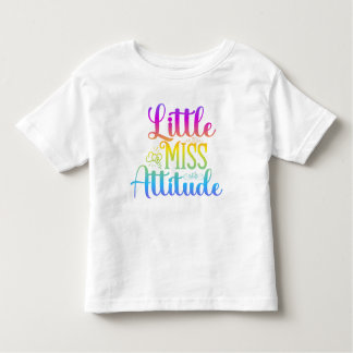 T-shirt Pour Les Tous Petits Petite Miss Attitude Enfants Tee - shirts