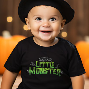 T-shirt Pour Les Tous Petits Petite Monster Halloween Famille Correspondant Drô