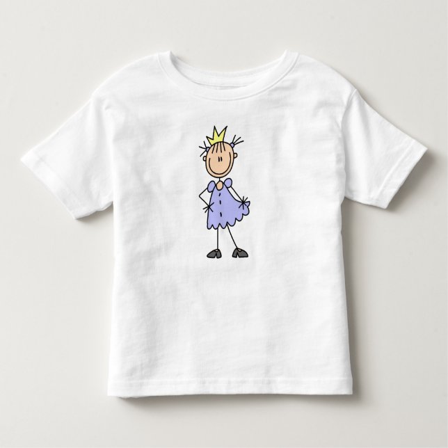 T-shirt Pour Les Tous Petits Petite princesse avec couronne (Devant)