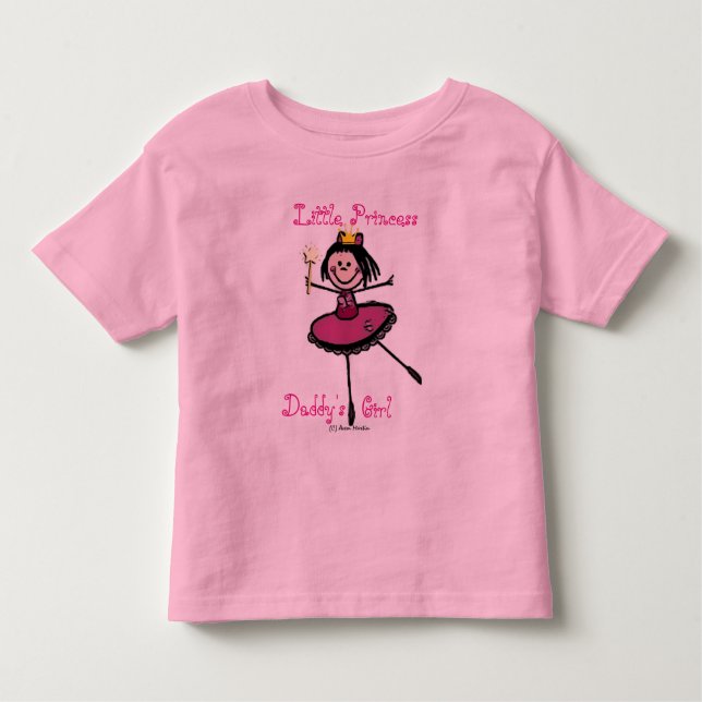 T-shirt Pour Les Tous Petits Petite Princesse - La fille de papa (Devant)