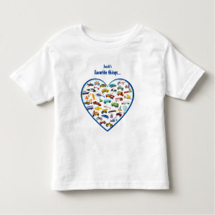 T-shirt Pour Les Tous Petits Petites choses qui déplacent les voitures Motif