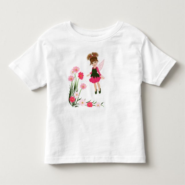 T-shirt Pour Les Tous Petits PetitRose "peu de fée de fleur", chemise (Devant)
