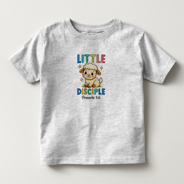 T-shirt Pour Les Tous Petits Petits Proverbes du disciple 3:6 (Devant)